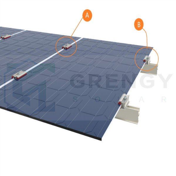 Factory Price Thin Film Solar Mid Clamp