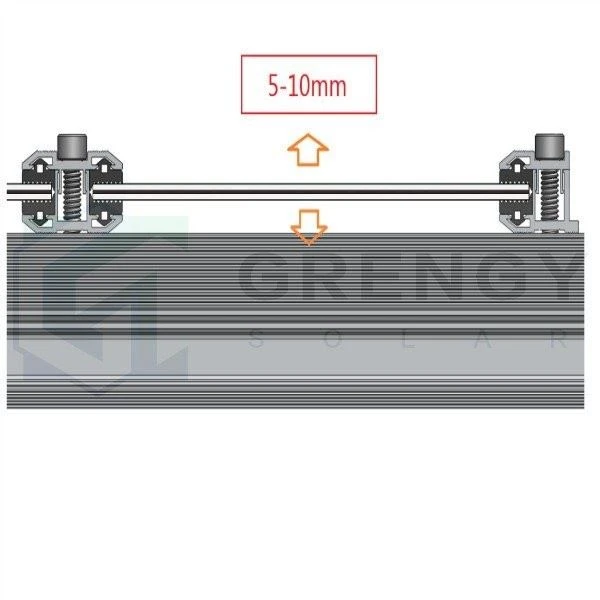 Solar Frameless Thin Film Solar Module Mid Clamps