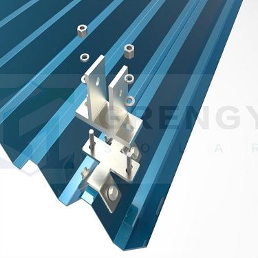 installation of T shape clamp for corrugated roofing(001)