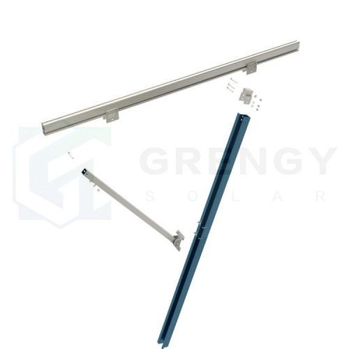 pre-assembled piling solar bracket with single pole(001) pre-assembled piling solar bracket with single pole(001)
