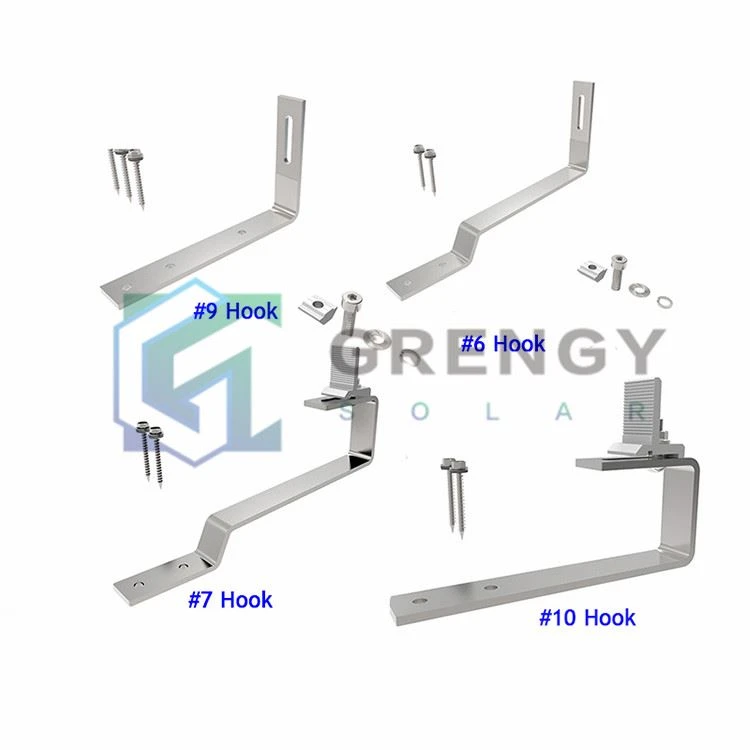 Top ranking solar flat tile roof hooks for sale