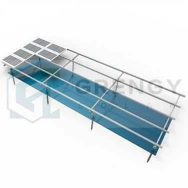 single row solar mounting structure