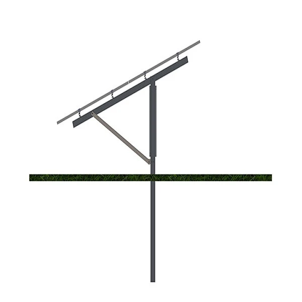 single pole solar structure