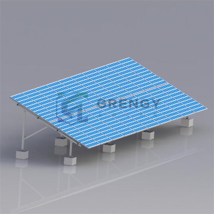 Solar Ground racking System fyrir kolefnisstál