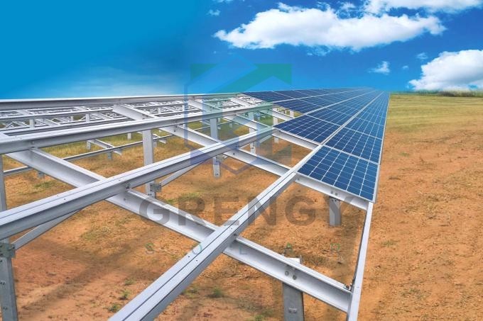 Solar Panel Mounting Rails Structure