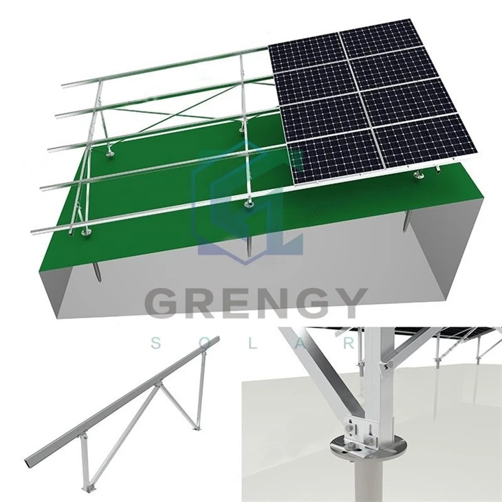 Solar Panel Mounting Rails Structure