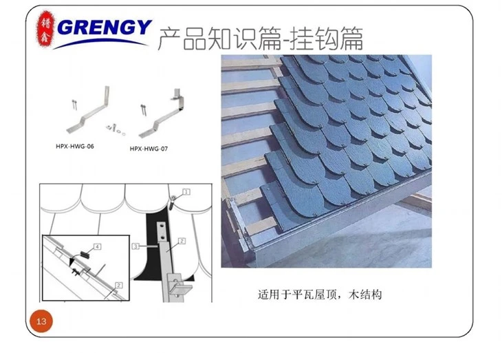 Flat Tile Roof Solar Mounting Hook