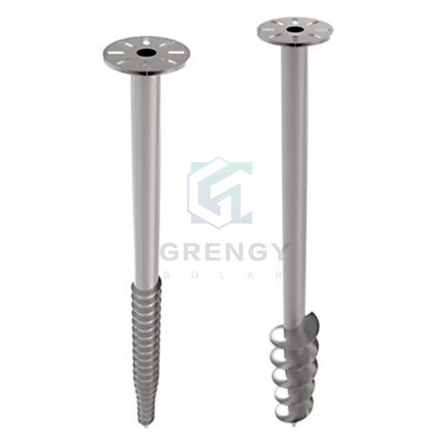 Helical jarðvegs akkeri
